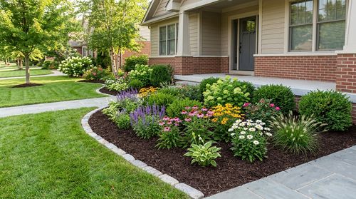 Garden bed and planting work for a homeowner refresh.